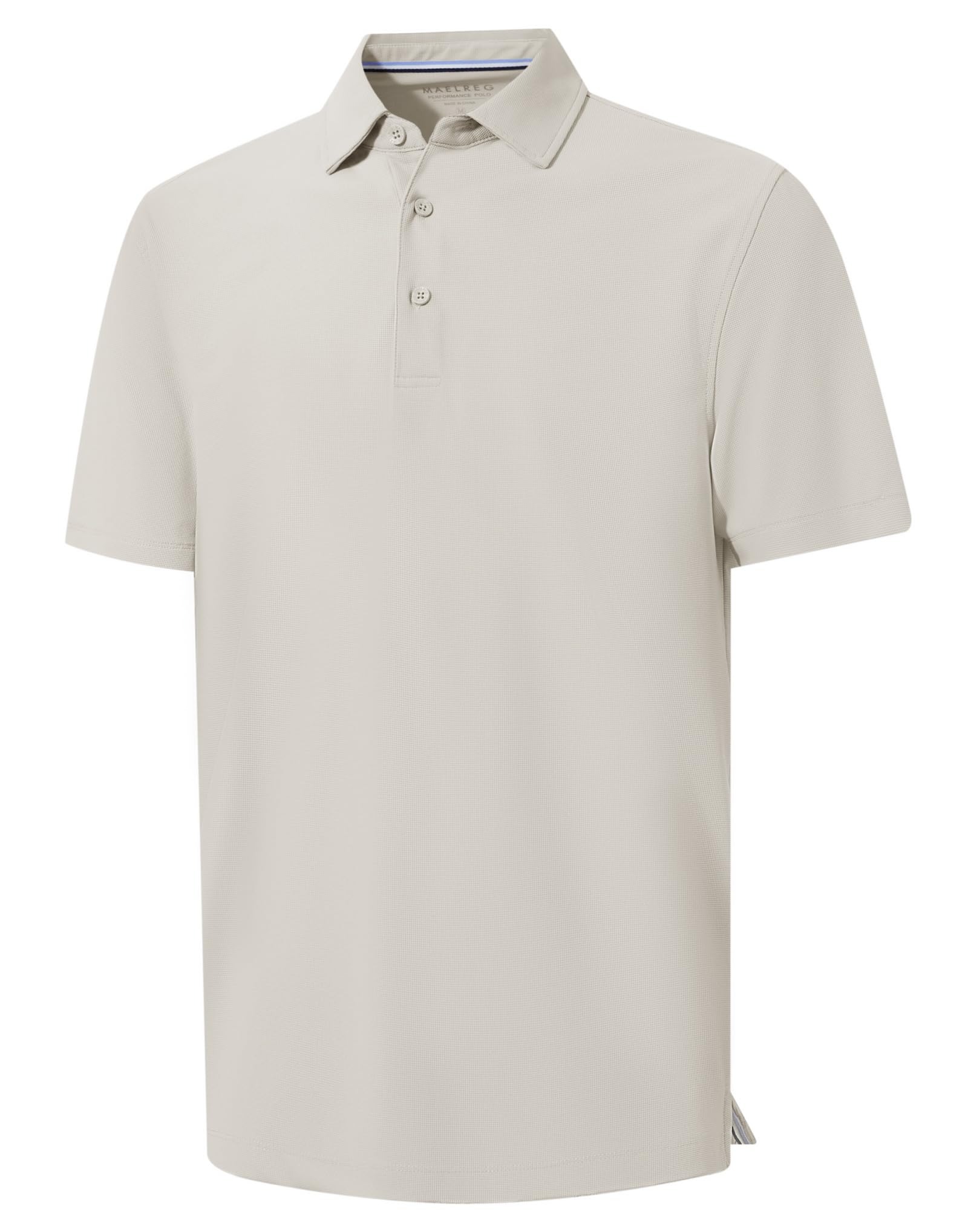 M MAELREG Golf Shirts for Men Dry Fit Waffle Textured Collared Short Sleeve Moisture Wicking Casual Sports Mens Polo Shirts