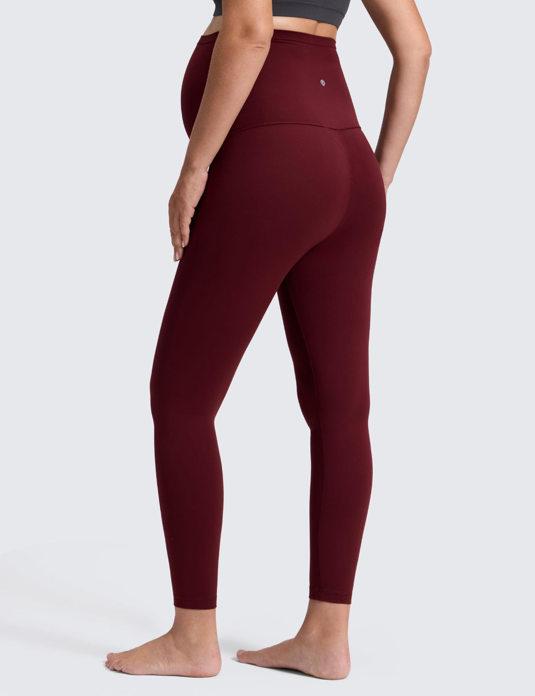 CRZ YOGA Maternity Leggings 25" | Butterluxe, Extremely Soft, Gentle Compression, Yoga, Super High Rise, U-shaped Belly, Pregnancy and Postpartum