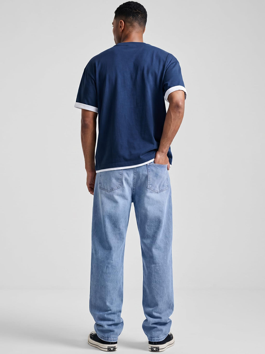 JMIERR Mens Baggy Jeans Wide Leg Y2K Loose Fit Denim Pants | Vintage Relaxed Loose Fit, Stretch, Straight Leg, Skater Streetwear, 5 Pockets, Casual Carpenter Jean, Hip Hop