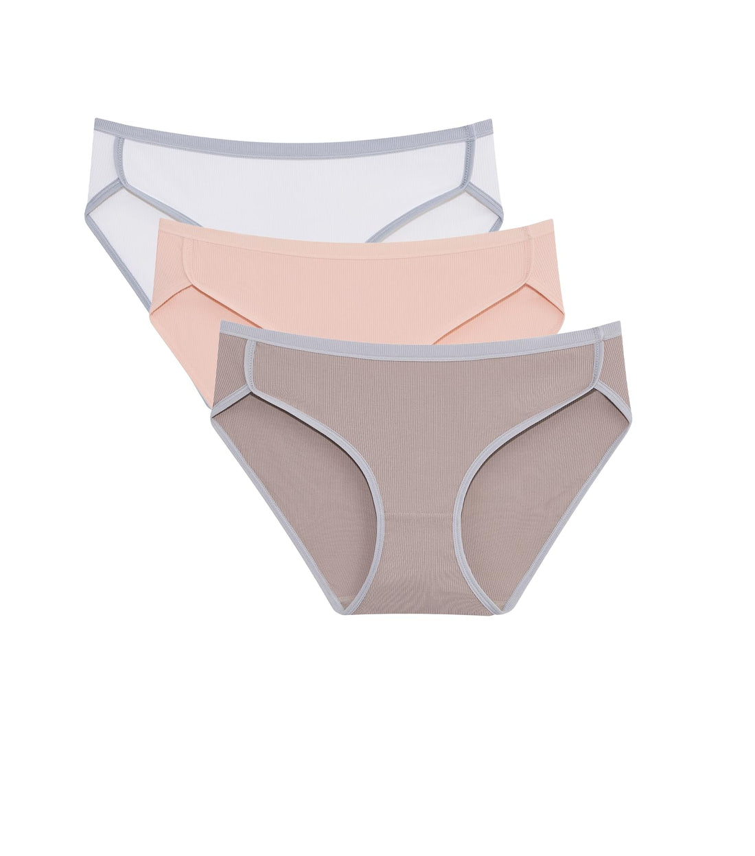 ANLIQI Women's Cotton Modal Ployamide Bikini Panties, Soft Moisture Wicking Hipster Briefs Undies for Ladies Multi-Pack