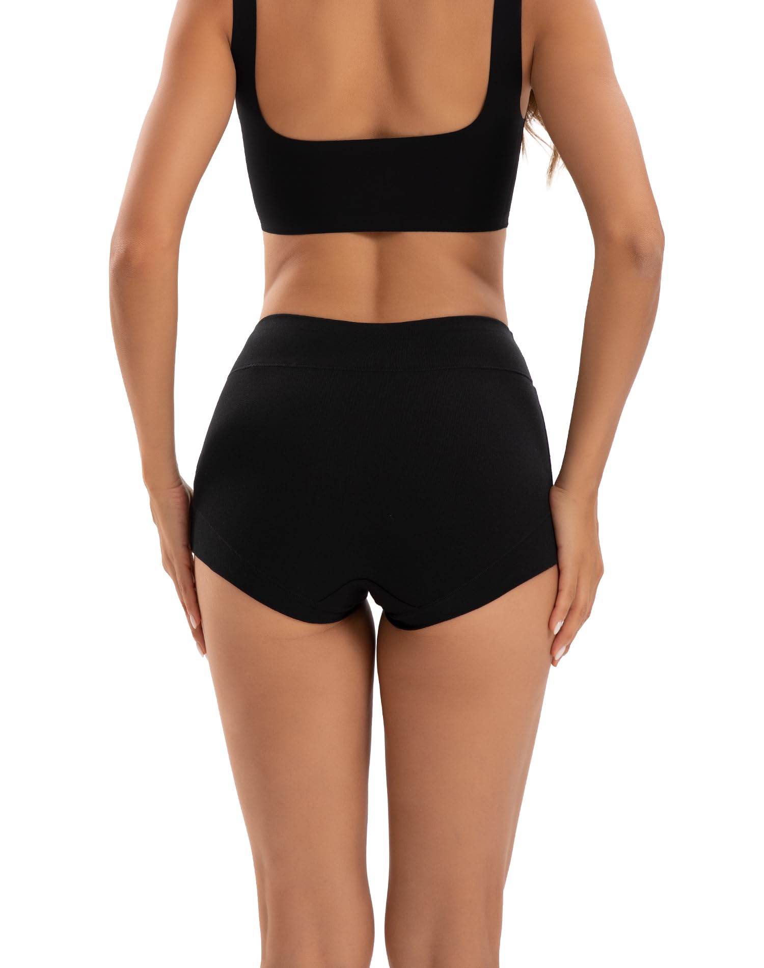 INNERSY Women's Cotton Boyshorts Underwear Soft Boxer Briefs 4-Pack