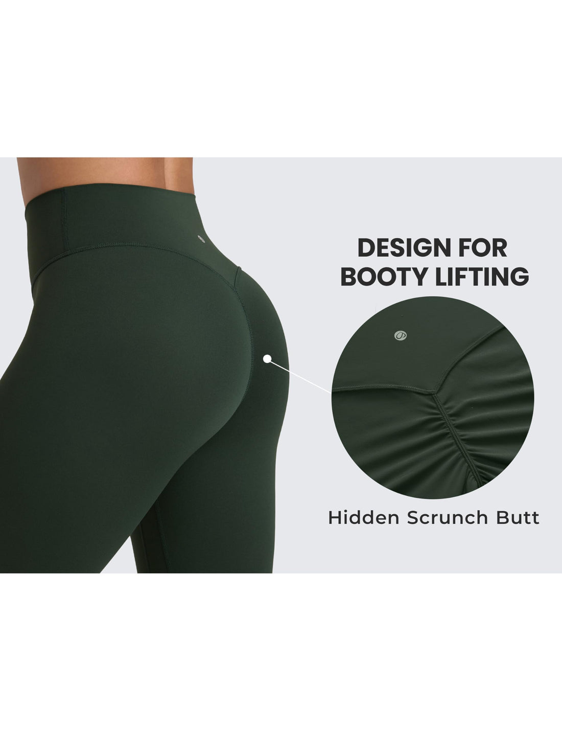 CRZ YOGA Secretsculpt Leggings 25" | Butterlift, Buttery Soft, Moderate Compression, Workout, Pilates, No Front Seam, Booty Scrunch Butt, High Waist, for Women