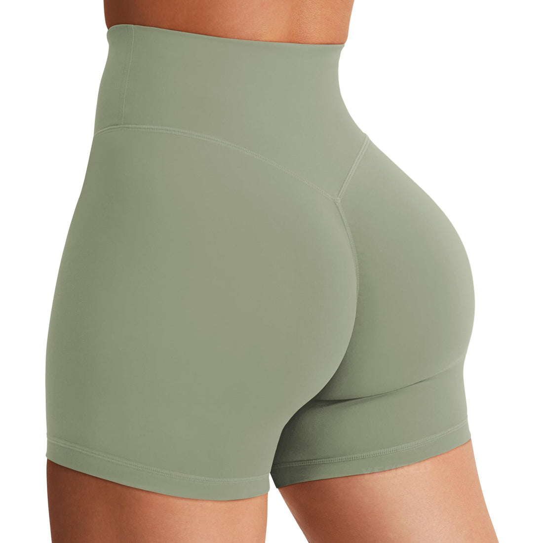 YEOREO SoftHue Women's Biker Shorts Workout Hidden Scrunch Gym Shorts | High Waist, Tummy Control, Buttery Soft, No Front Seam, Running Shorts, 3.6" /4.5" / 6"