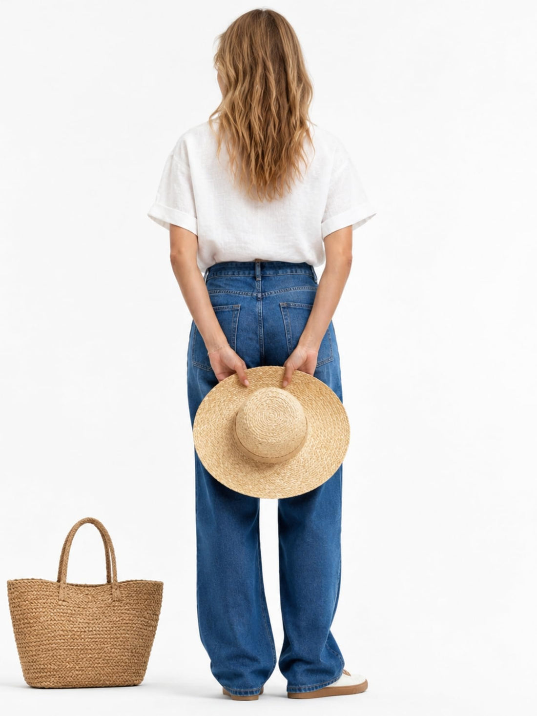 Straight Leg Jeans for Women Mid Waisted Casual Washed Vintage Loose Fit Boyfriend Jeans Denim Pants