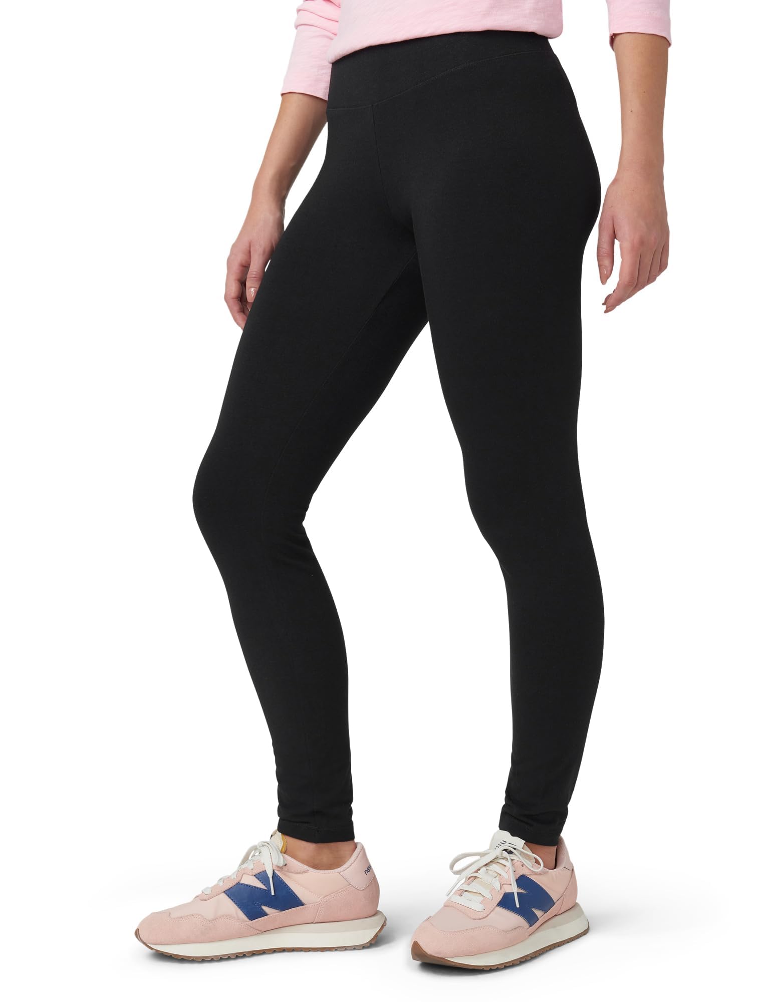 HUE Women’s Cotton Ultra Legging with Wide Waistband, Available in Capri and Legging Length
