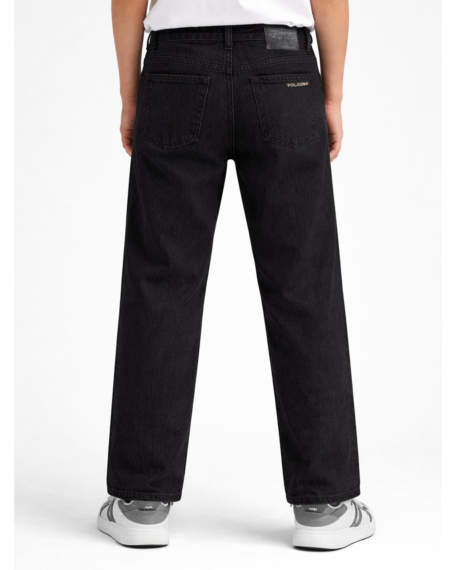 Volcom Boys' Regular Fit Pull-On Denim Jeans, 5-Pocket Style | Relaxed Comfort That Moves with Growing Kids, a Classic Timeless Look for School, Weekends or Everyday Wear