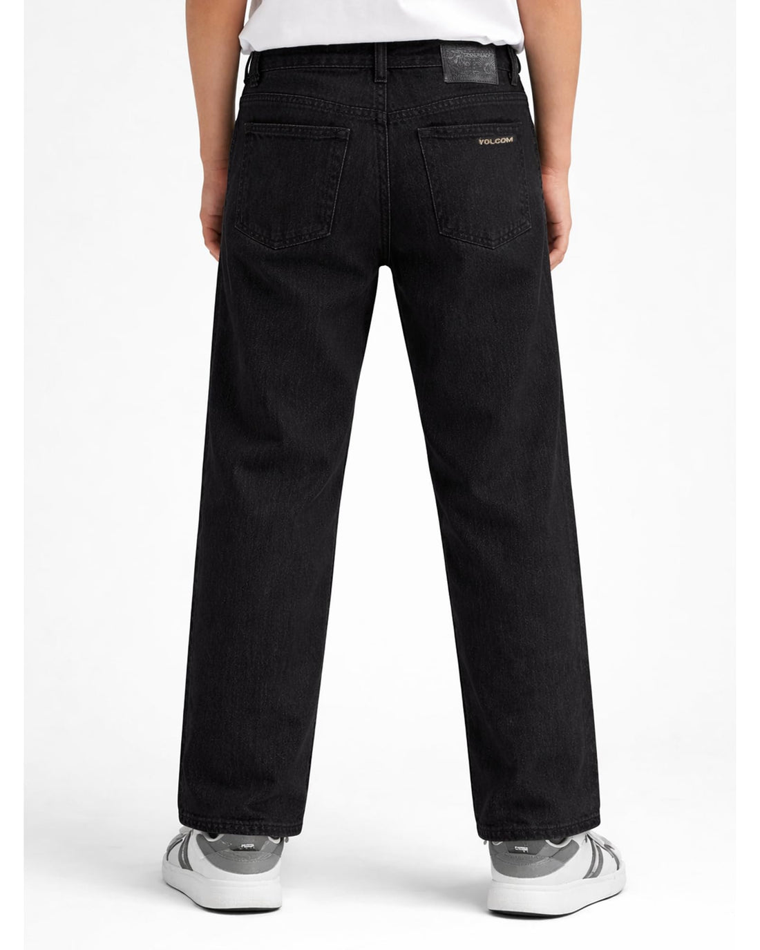 Volcom Boys' Regular Fit Pull-On Denim Jeans, 5-Pocket Style | Relaxed Comfort That Moves with Growing Kids, a Classic Timeless Look for School, Weekends or Everyday Wear