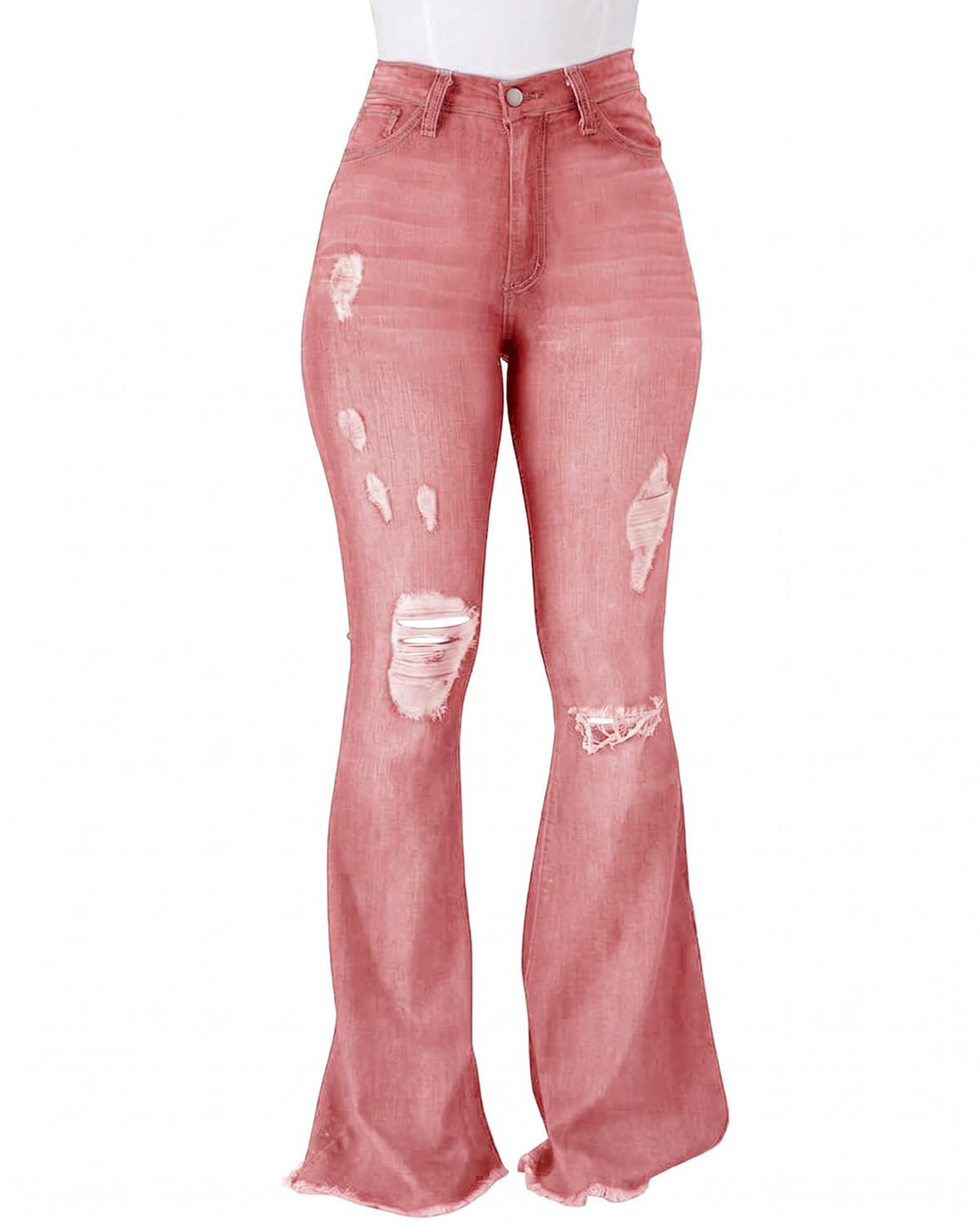 PEIHOT Vintage Bell Bottoms Flare Jeans for Women 90s High Waist Ripped Distressed Wide Leg High Rise Denim Pants