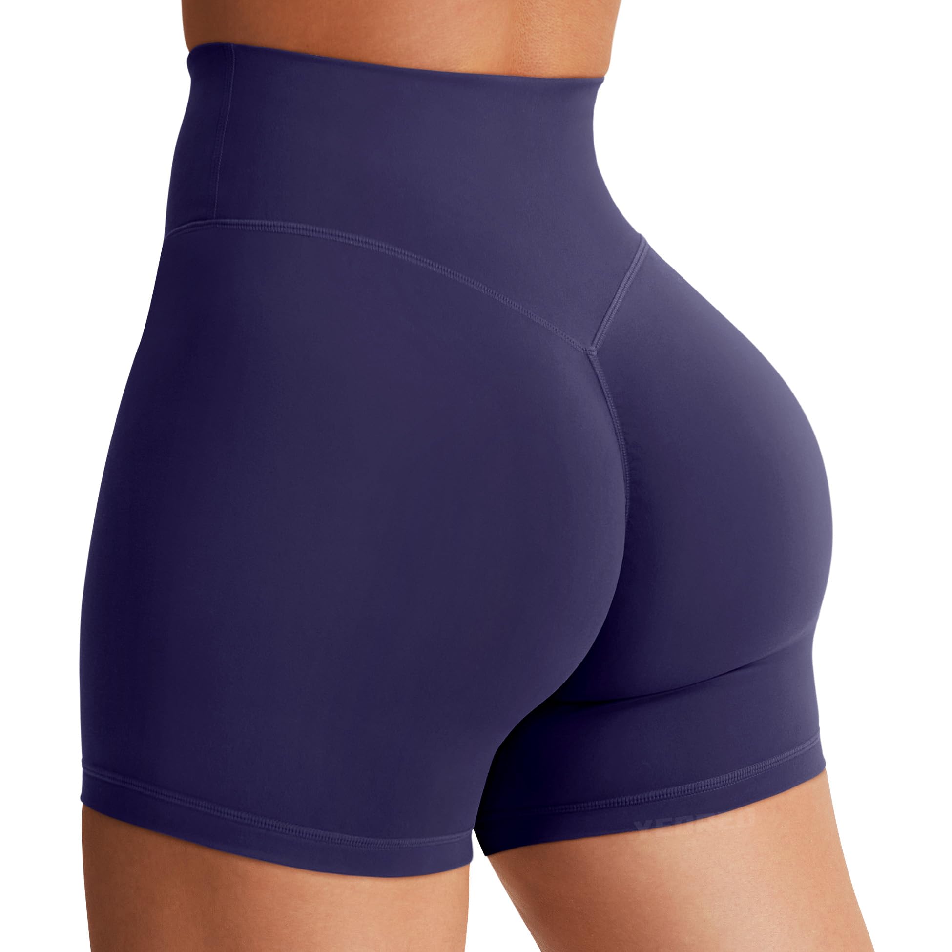 YEOREO SoftHue Women's Biker Shorts Workout Hidden Scrunch Gym Shorts | High Waist, Tummy Control, Buttery Soft, No Front Seam, Running Shorts, 3.6" /4.5" / 6"