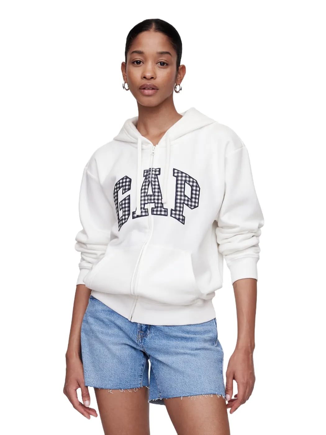 GAP Women's Logo Hoodie Hooded Full Zip Sweatshirt