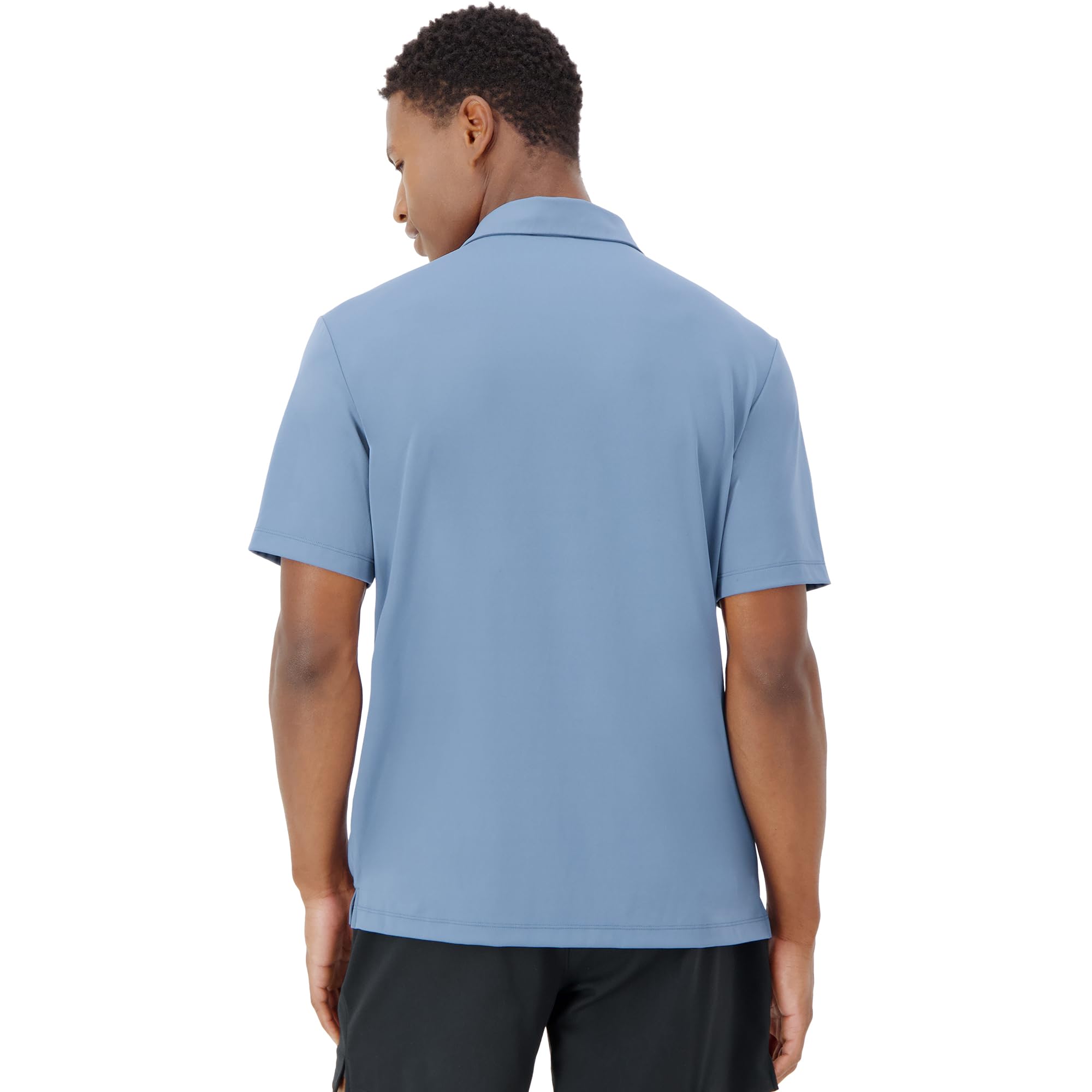Hanes Men's Moves Performance Polo, Short Sleeve Polo Shirt for Men, Moisture-Wicking