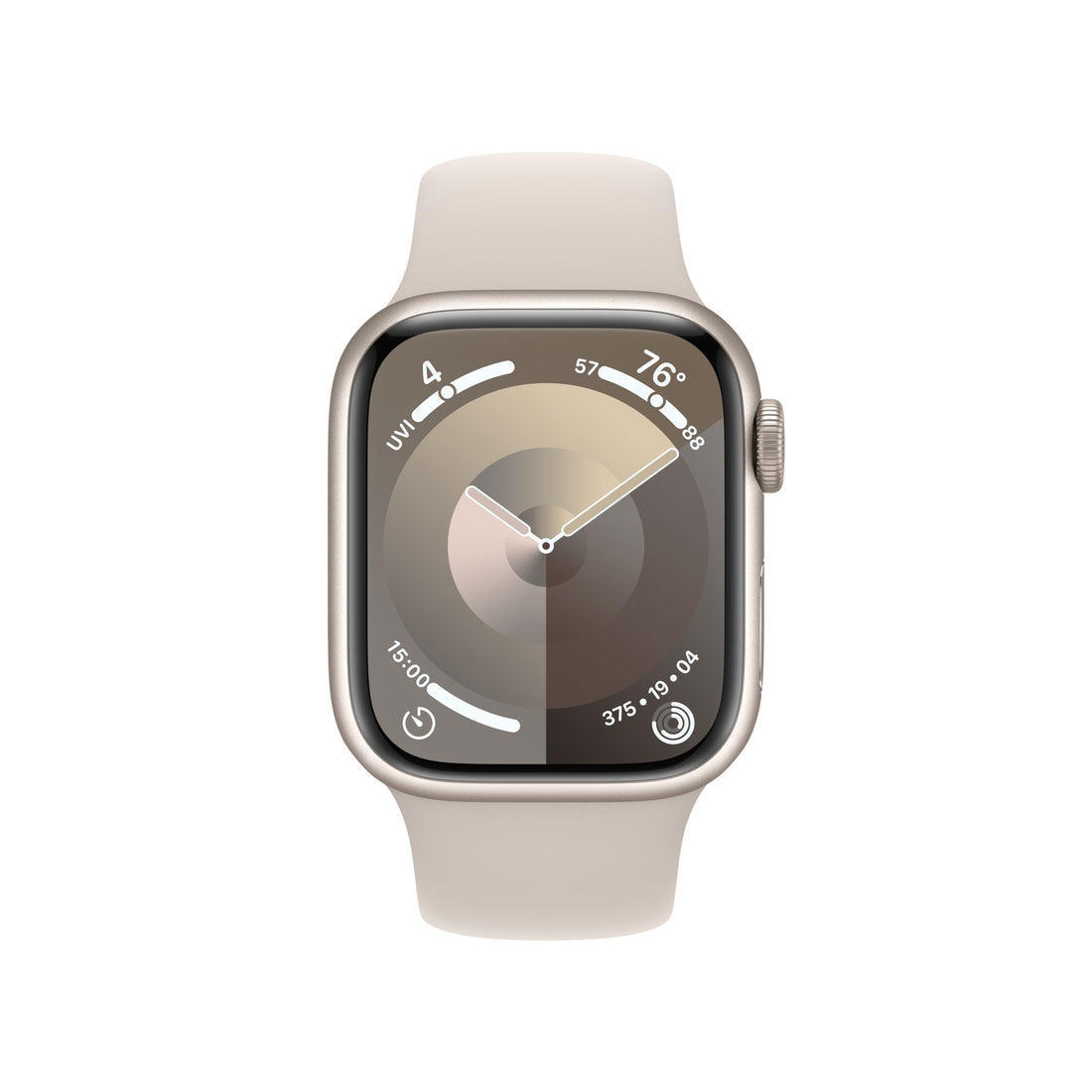 Apple Watch Series 9 [GPS 45mm] Midnight Aluminum Case with Midnight Sport Band M/L (Renewed)