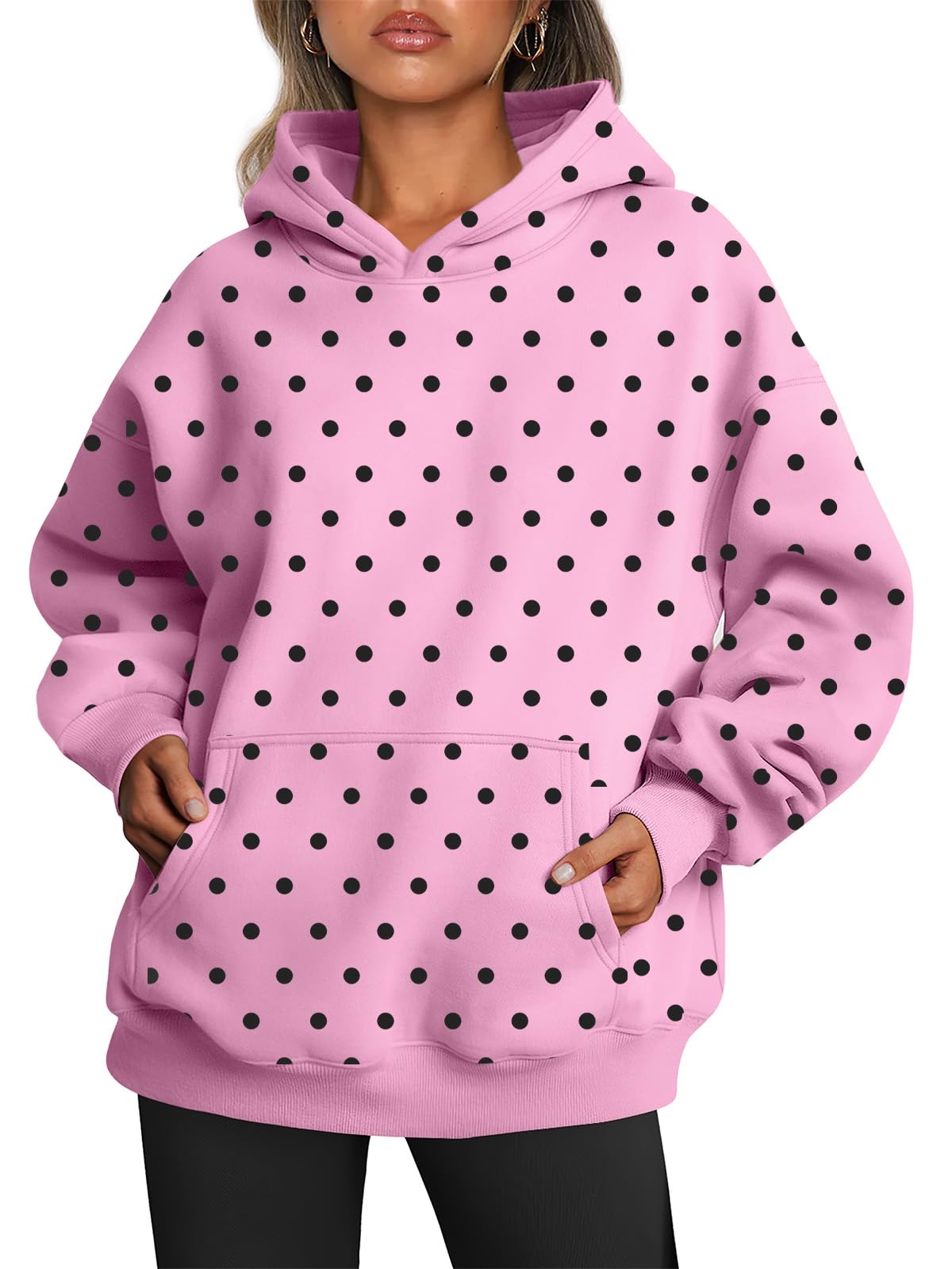 Trendy Queen Women Oversized Hoodies Fall Outfits | Gentle Skin Feel, Aesthetic Drop Shoulder, Large Kangaroo Pocket, Seamless Daily Outfit Match