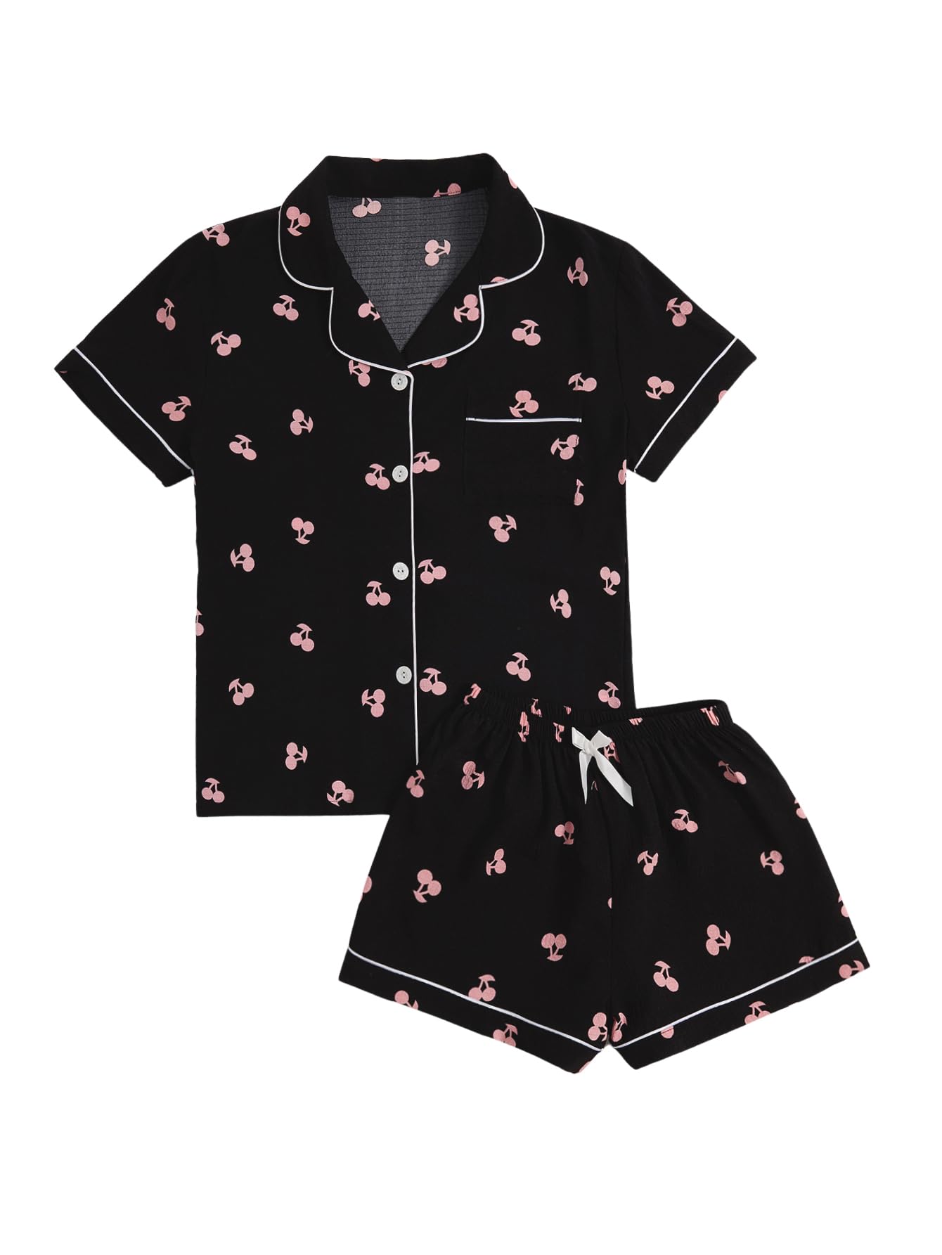 Verdusa Pajamas For Women Set 2 Piece Cute Pjs Sleepwear Lounge Sets