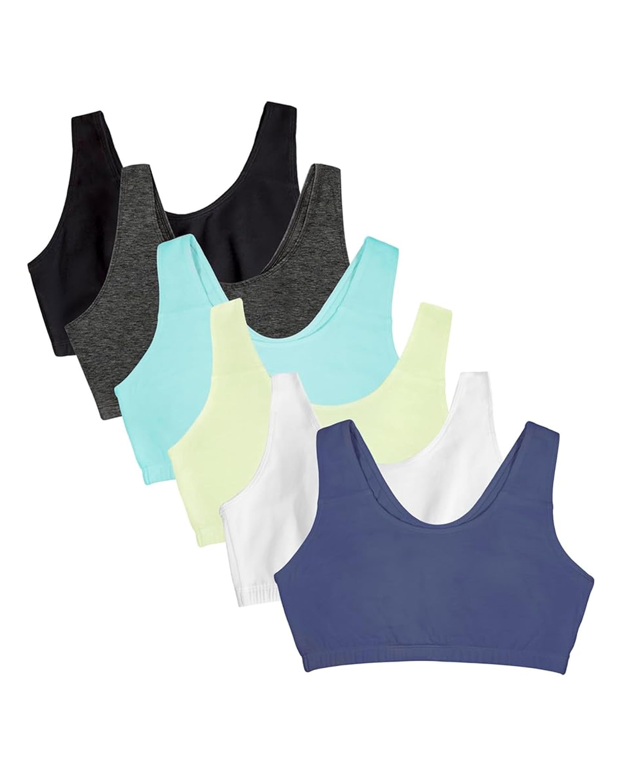 Fruit of the Loom Women's Built Up Tank Style Sports Bra Value Pack