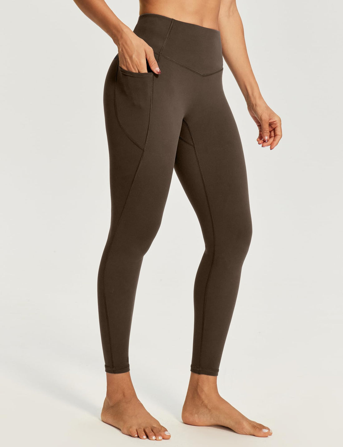 Heathyoga Scrunch Butt Lifting Leggings with Pockets for Women Yoga Pants | 2 Side Pockets, 25 Inches, Buttery Soft Fabric, Non See-through, No Front Seam, Mid Compression, Pilates Outfits, Workout