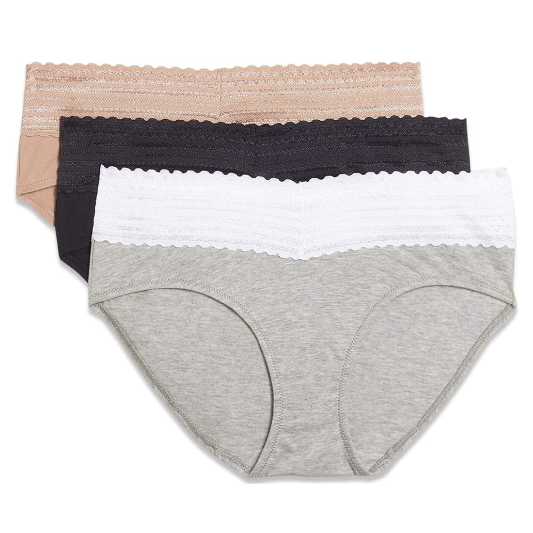 Warner's womens Blissful Benefits No Muffin 3 Pack Hipster Panties