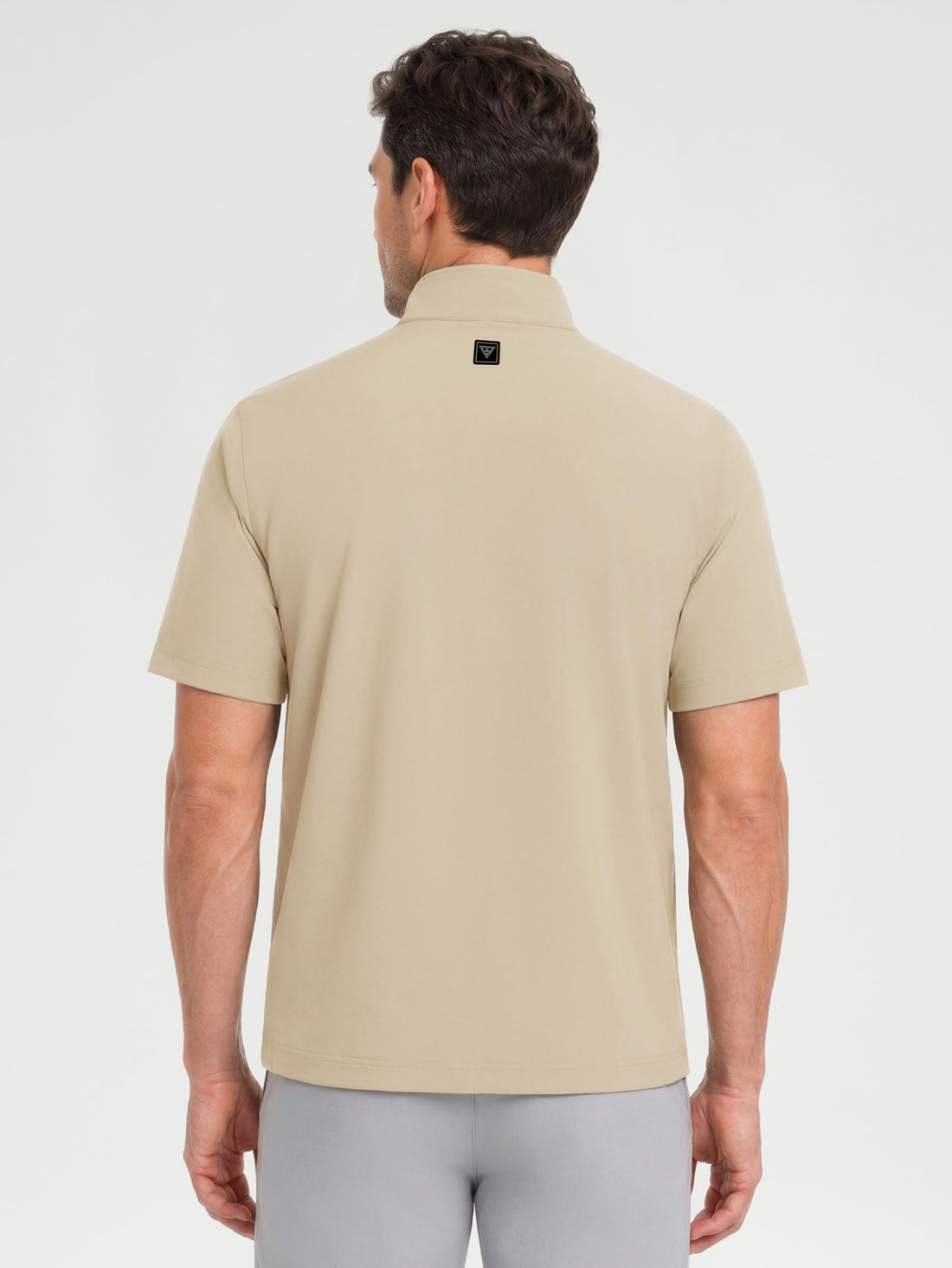M MAELREG Short Sleeve Golf Jackets for Men with Full Zipper Lightweight UPF50+ Hiking Vests For Men with Button Pockets