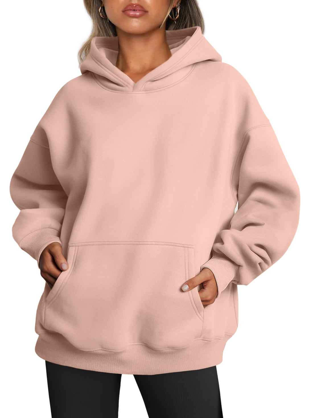Trendy Queen Women Oversized Hoodies Fall Outfits | Gentle Skin Feel, Aesthetic Drop Shoulder, Large Kangaroo Pocket, Seamless Daily Outfit Match