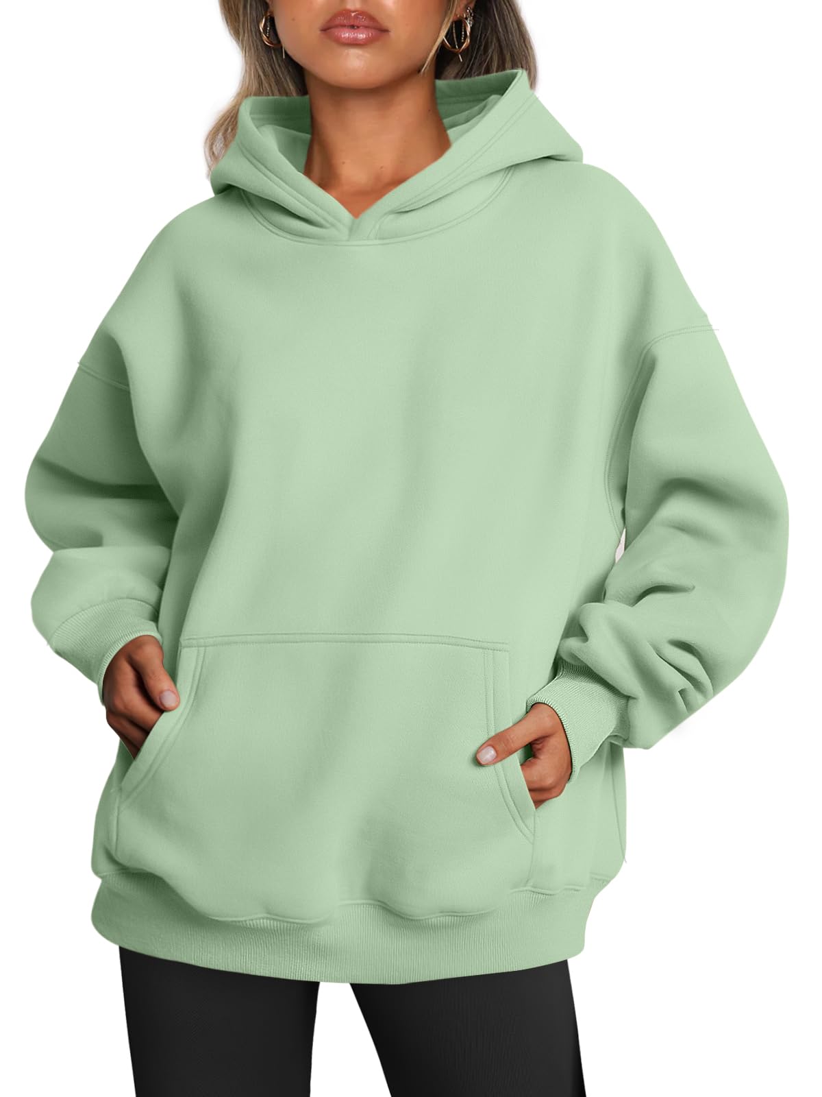 Trendy Queen Women Oversized Hoodies Fall Outfits | Gentle Skin Feel, Aesthetic Drop Shoulder, Large Kangaroo Pocket, Seamless Daily Outfit Match