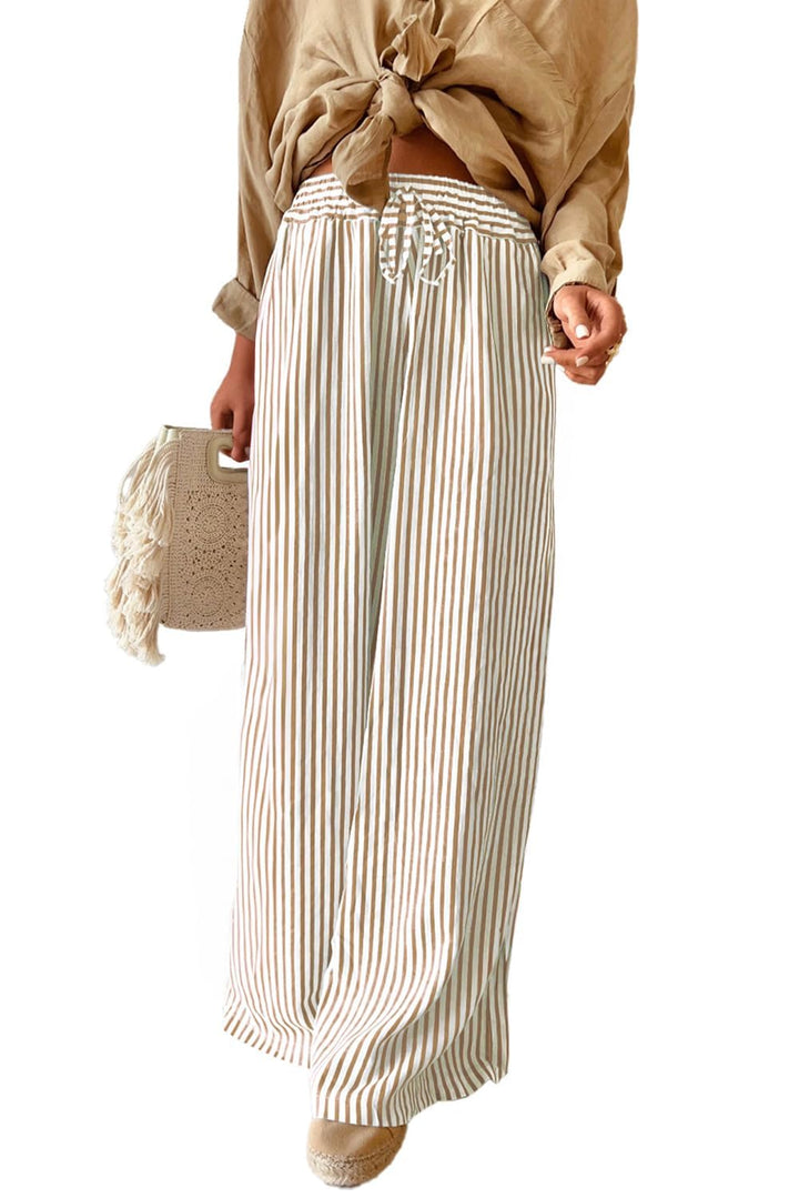LOMON Striped Gingham Pants Women Summer Fall Pajamas Lounge Boxer Bottoms