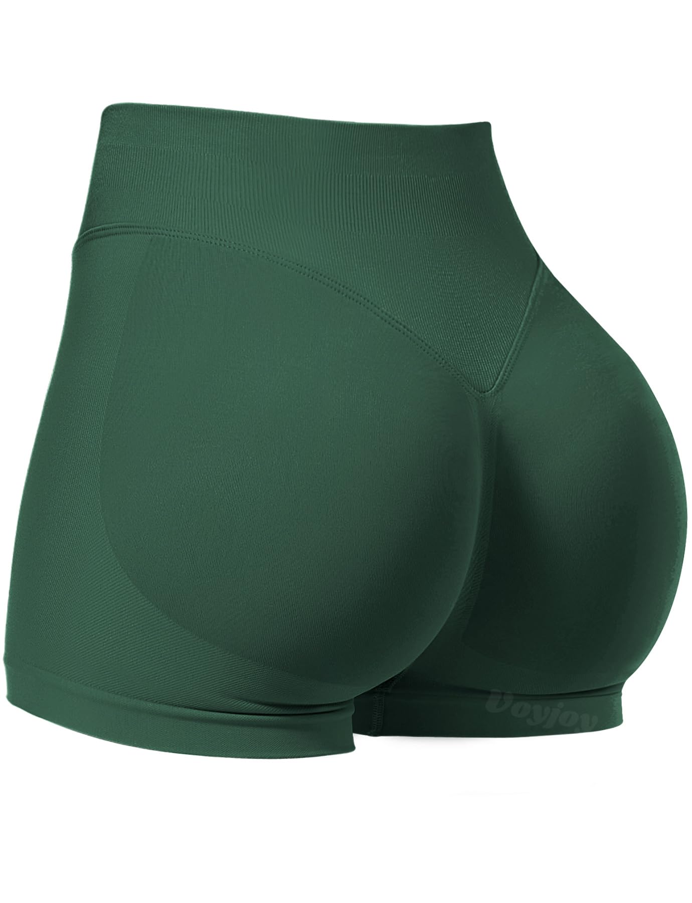 VOYJOY Women Workout Impact Shorts 2.5"/ 3.6"/ 4.5"/ 6" Scrunch Butt Booty | Tummy Control, High Waisted, Bike Short, Gentle Compression, for Women