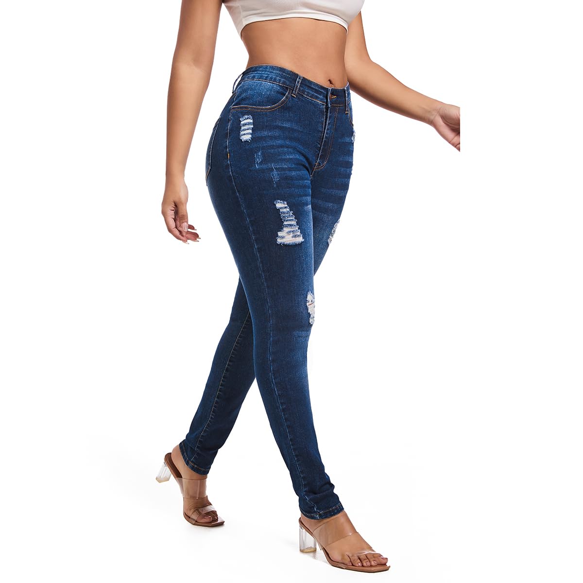 FISCLOSIN Women Colombian Design,Butt Lift,Sexy Skinny Jeans,Stretch Denim Pants