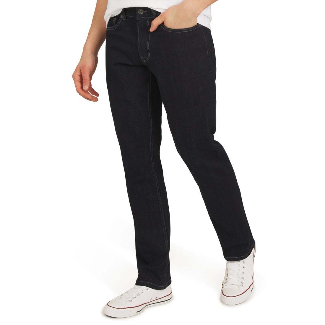 Quiksilver Men's 5 Pocket Straight Fit Stretch Waist Denim Jeans