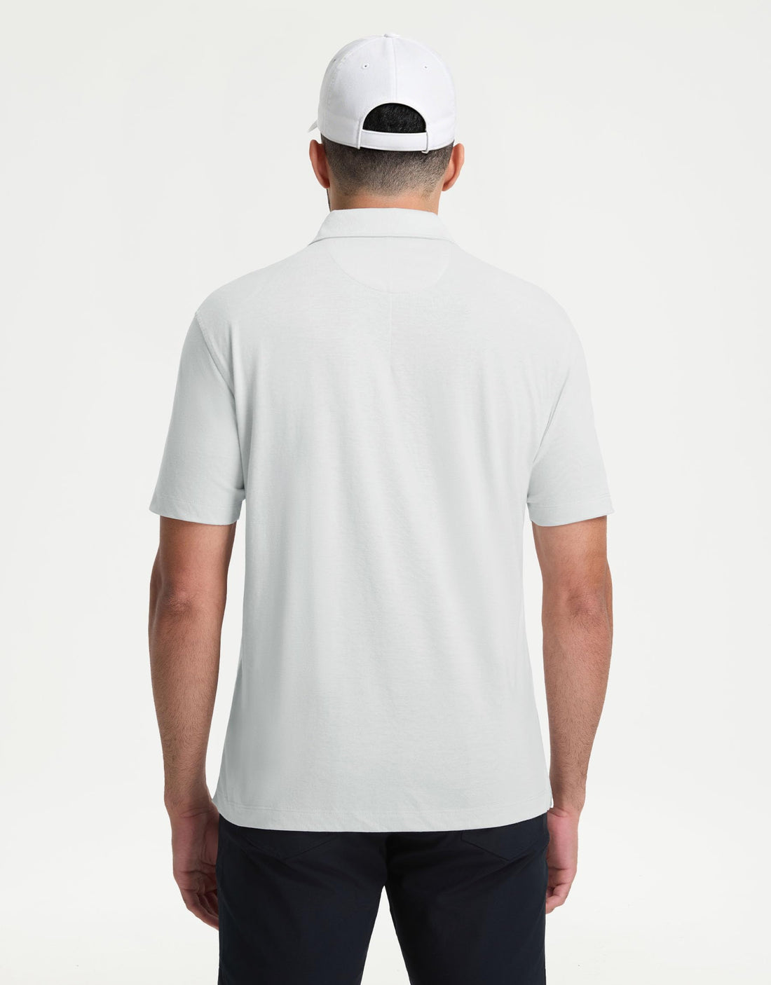 M MAELREG Mens Golf Shirts Short Sleeve Lightweight Soft Cotton Blend with Pocket Summer Casual Daily Wear