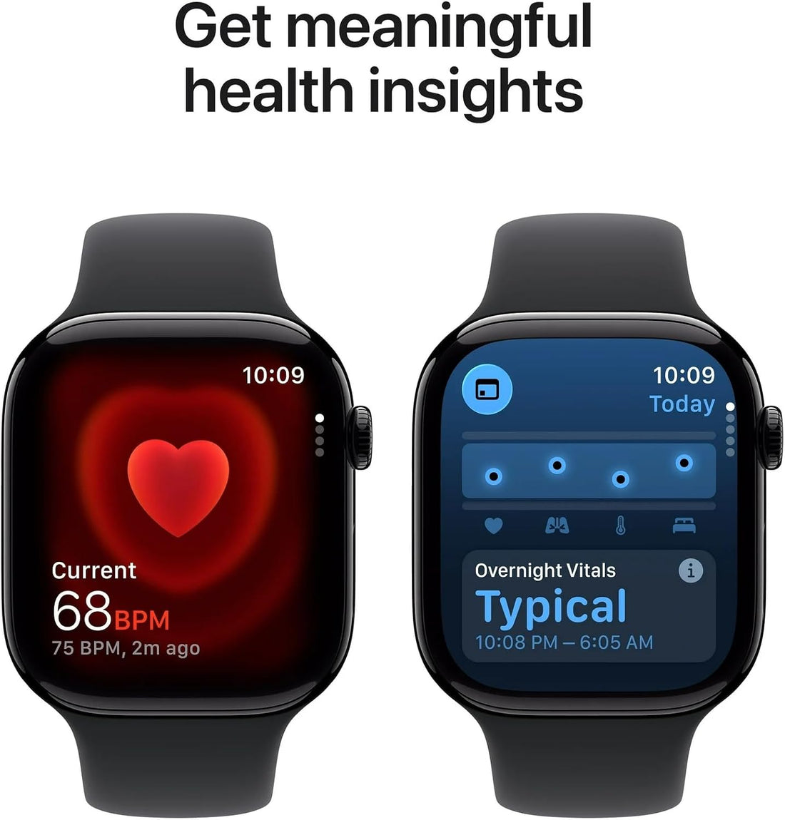 Apple Watch Series 11 [GPS+Cellular, 46mm] - Jet Black Aluminium Case with Black Sport Band, M/L (Renewed Premium)