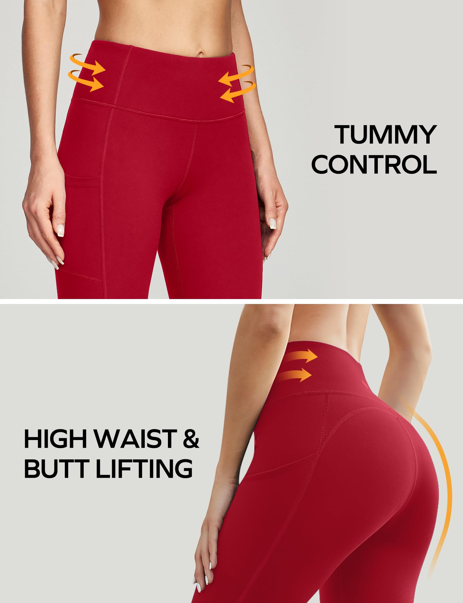 Ewedoos Women's Yoga Pants with Pockets Leggings for Women Tummy Control Workout Leggings for Women Compression Leggings