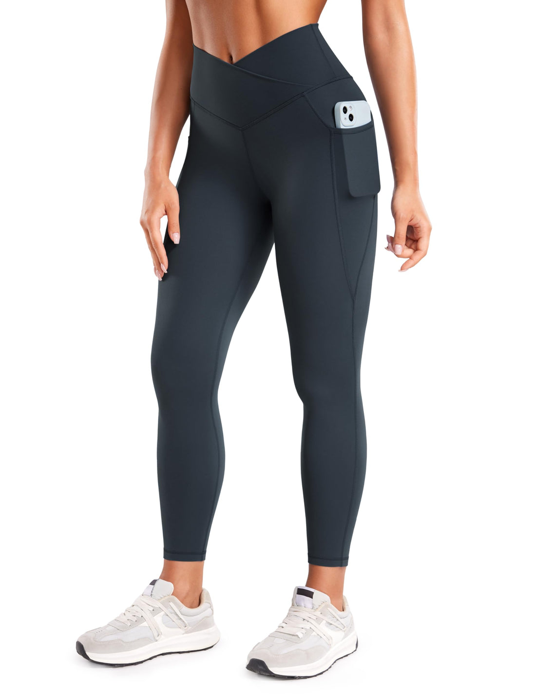 CRZ YOGA Cross Waist Leggings Pockets 25"