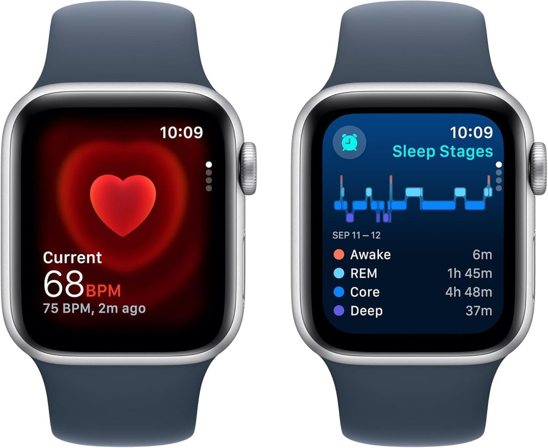 Apple Watch SE (2nd Gen) (GPS + Cellular, 40mm) - Starlight Aluminum Case with Starlight Sport Band, S/M (Renewed)