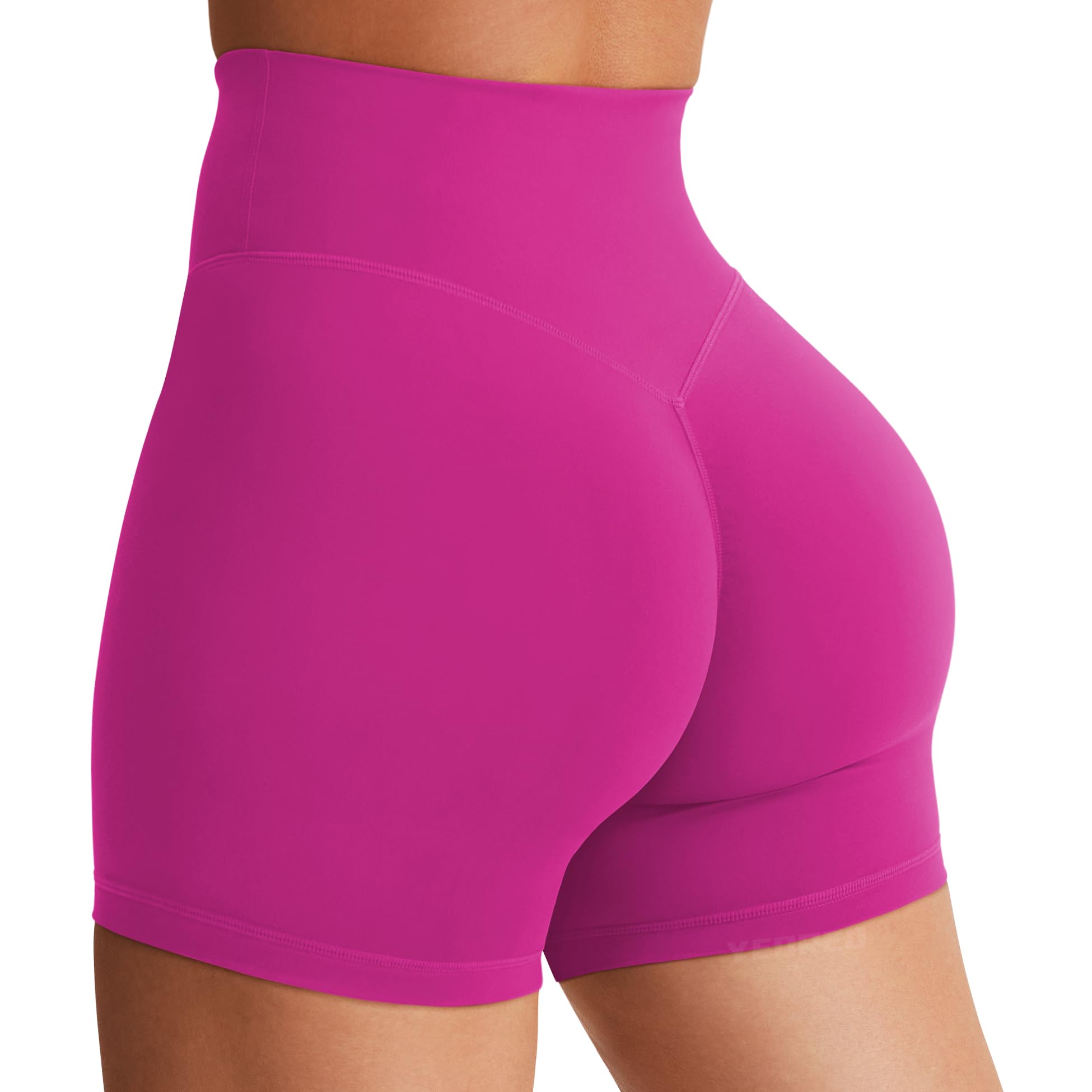 YEOREO SoftHue Women's Biker Shorts Workout Hidden Scrunch Gym Shorts | High Waist, Tummy Control, Buttery Soft, No Front Seam, Running Shorts, 3.6" /4.5" / 6"