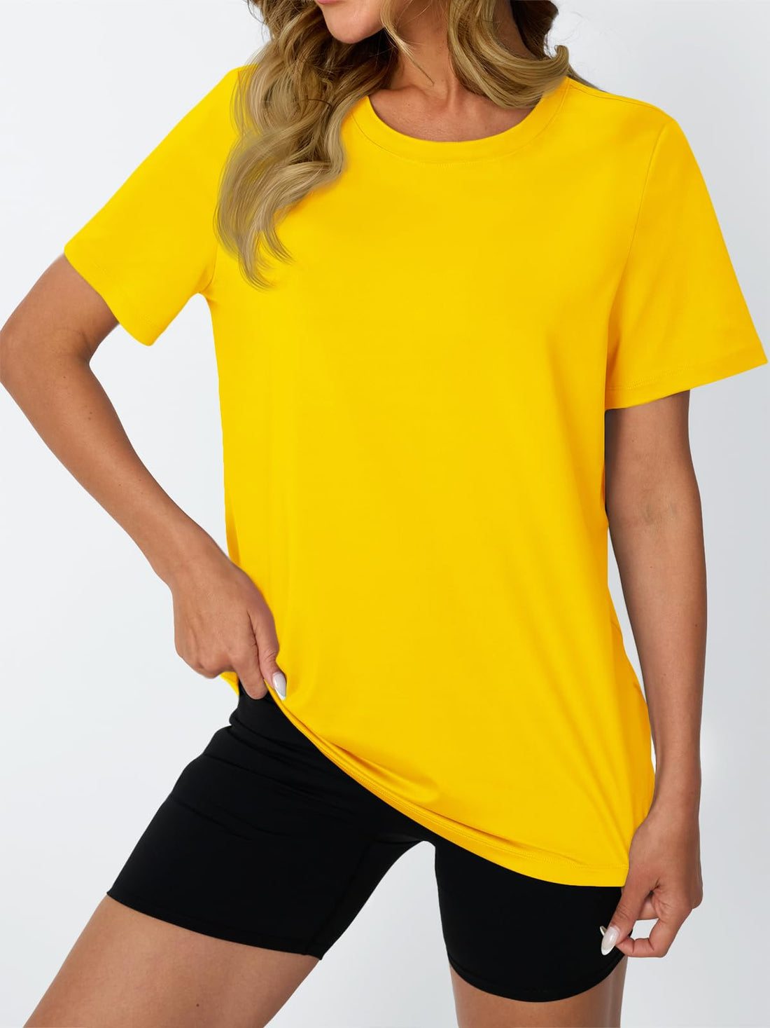 AUTOMET Women's Workout Shirts Short Sleeve Tops for Running Hiking Gym Athletic