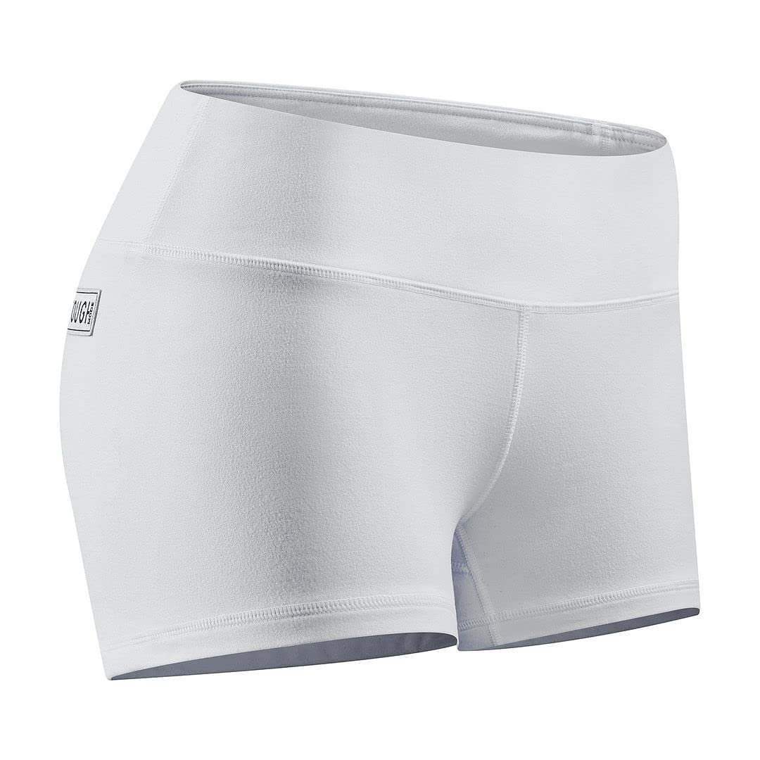 Tough Mode Womens 3" Lightweight Running WOD Volleyball Shorts Workout Mesh Liner Zip Pocket