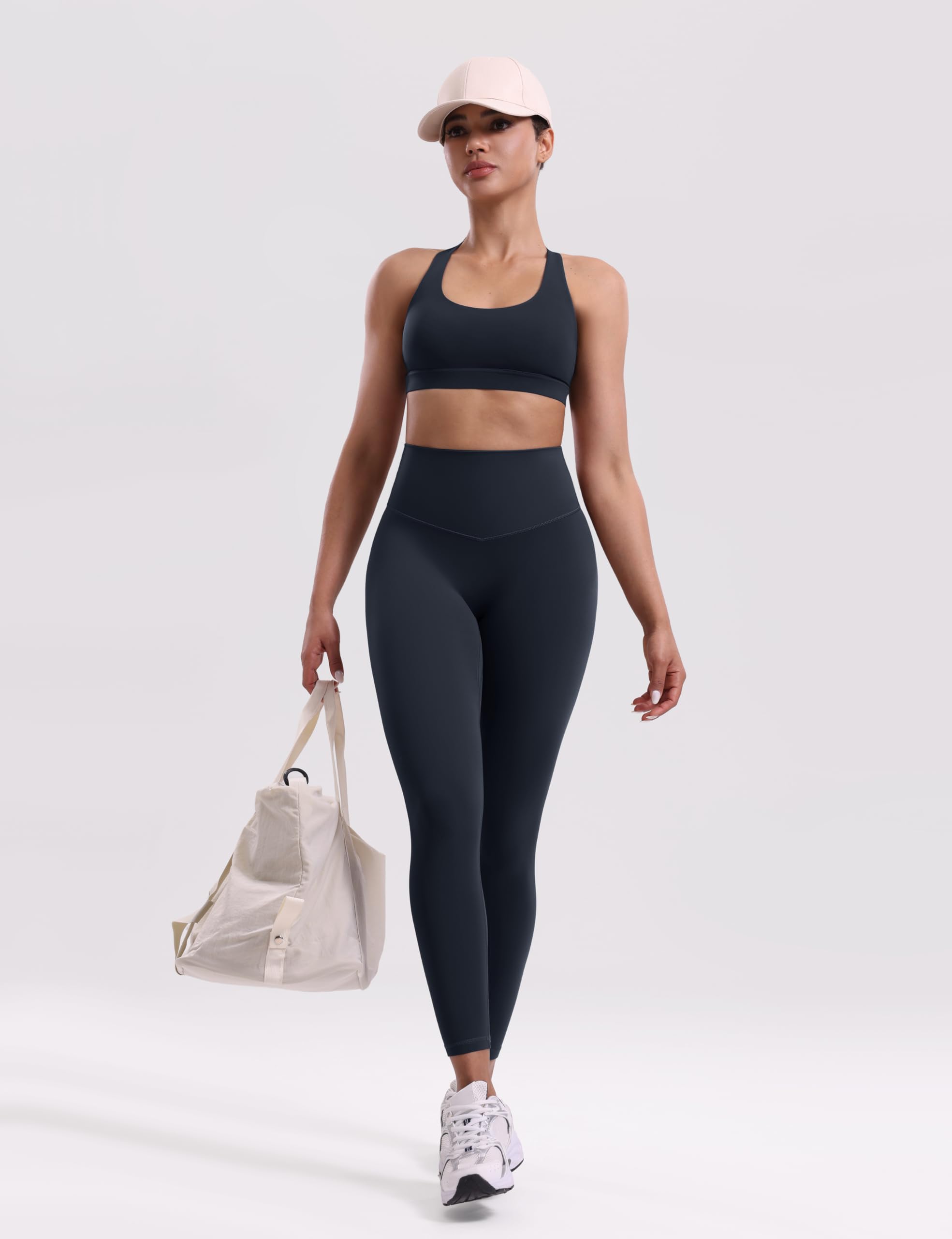 ENERBLOOM Yoga Leggings for Women Hidden Scrunch 25"/28"