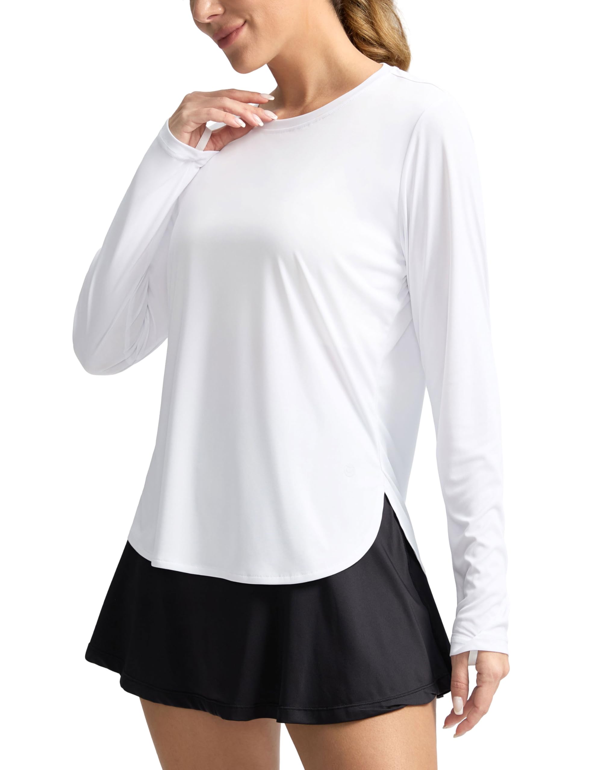 Women's Sun Shirts UPF 50+ Long Sleeve UV Protection Shirt Lightweight Quick Dry Workout Hiking Tops for Women