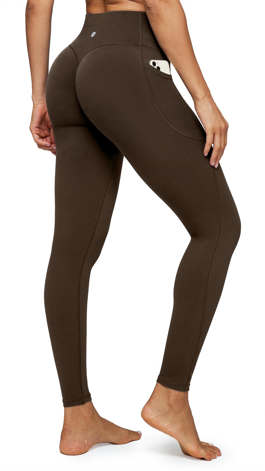 Heathyoga Scrunch Butt Lifting Leggings with Pockets for Women Yoga Pants | 2 Side Pockets, 25 Inches, Buttery Soft Fabric, Non See-through, No Front Seam, Mid Compression, Pilates Outfits, Workout