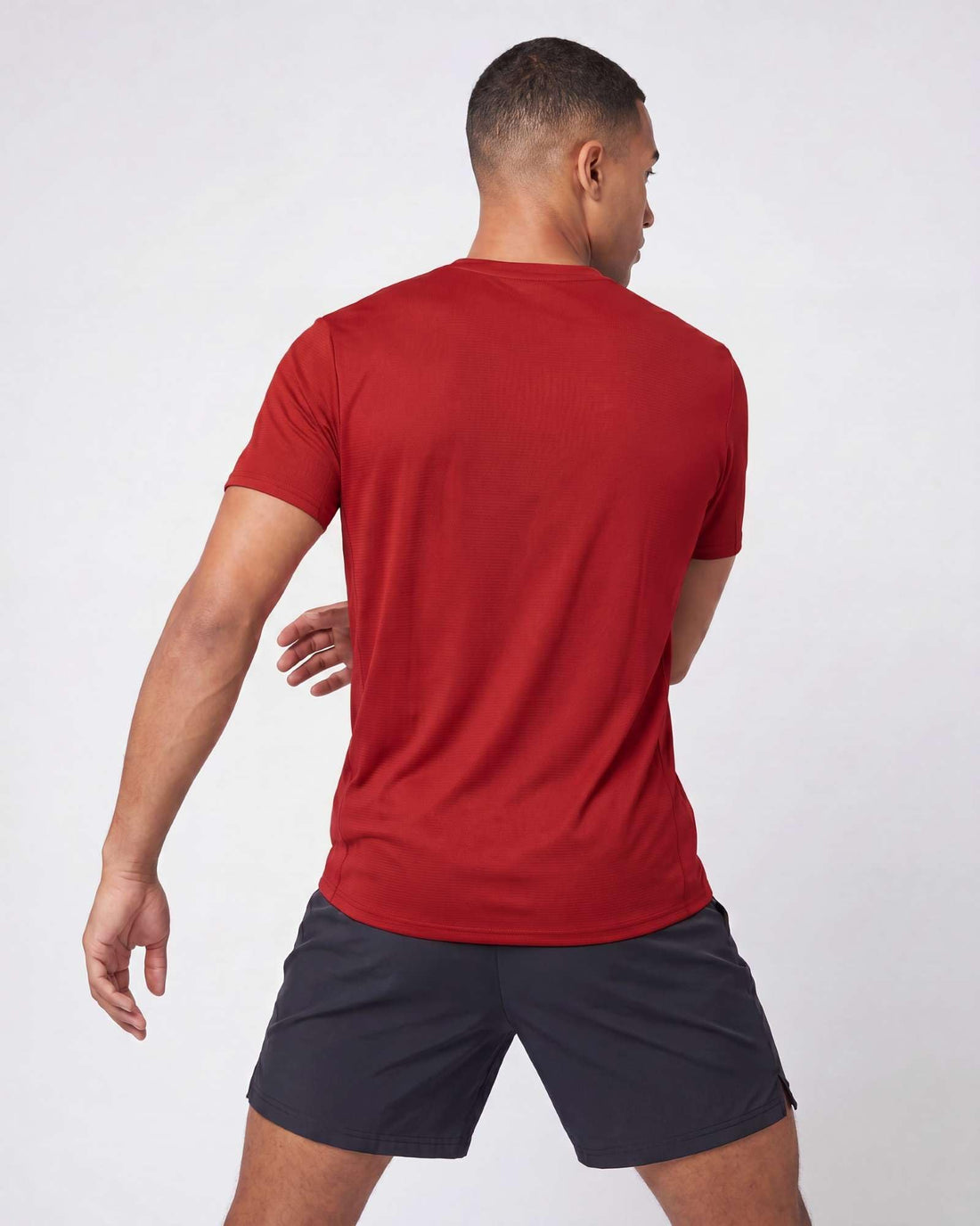 5 Pack Men's Dry Fit Short Sleeve Crew T Shirts Gym Tees Athletic Workout | Breeze Tech, Cooling Moisture Wicking Breathable, Soft Casual Workout, Running Hiking Exercise Soccer