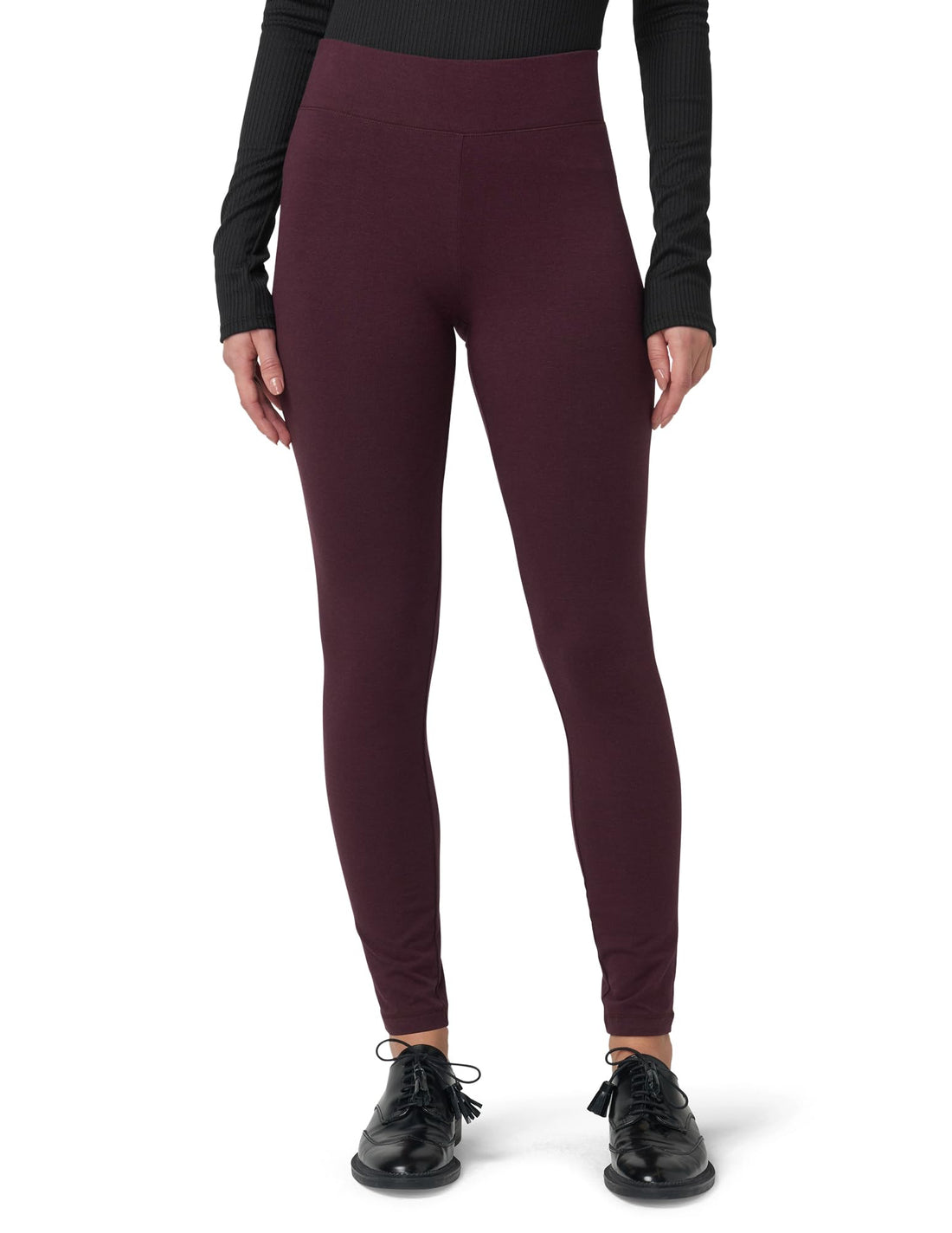 HUE Women’s Cotton Ultra Legging with Wide Waistband, Available in Capri and Legging Length