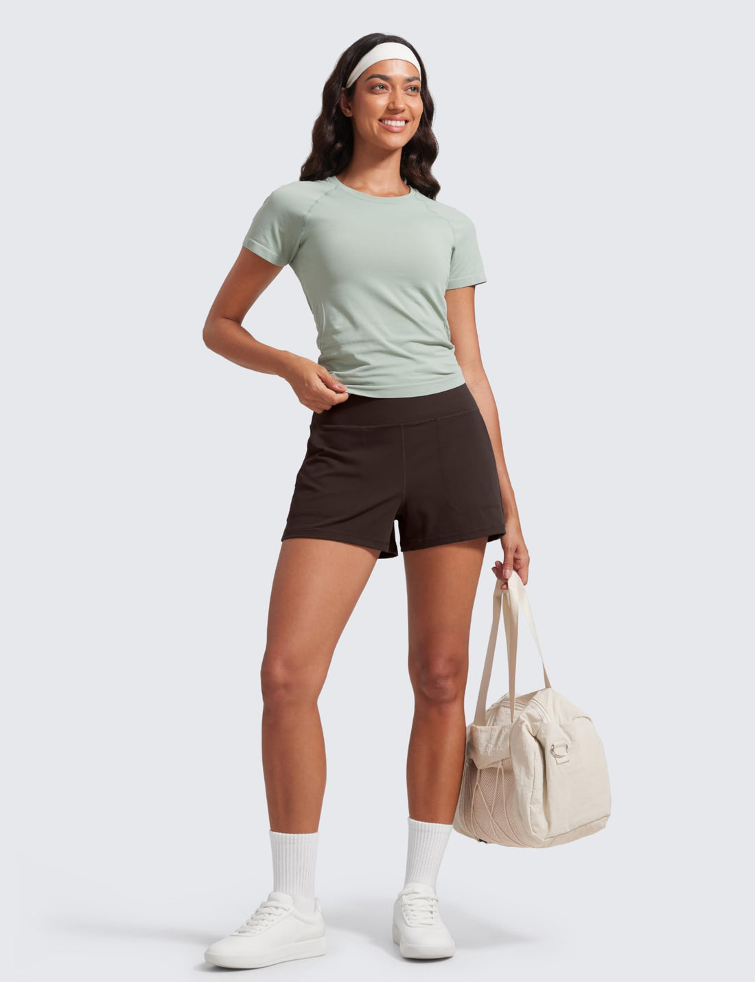 CRZ YOGA Butterlift Linerless Shorts 3" | High Waisted, Buttery Soft, Comfy, Yoga, Casual, Pockets, for Women