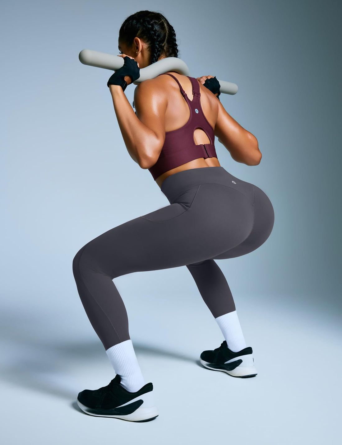 Heathyoga Scrunch Butt Lifting Leggings with Pockets for Women Tummy Control Compression Leggings No Front Seam Yoga Pants