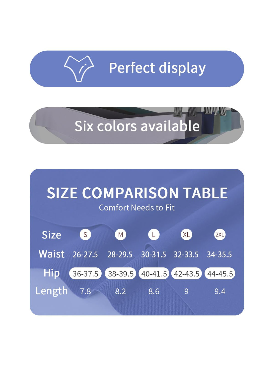 Seamless Thongs For Women V-waisted No Show Underwear 6-Pack | No Show Thong Seamless Panties Breathable Comfortable Underwear