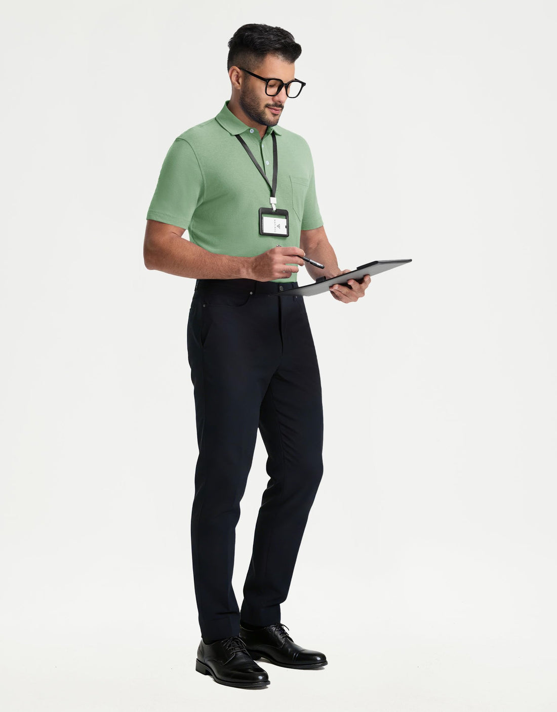 M MAELREG Mens Golf Shirts Short Sleeve Lightweight Soft Cotton Blend with Pocket Summer Casual Daily Wear