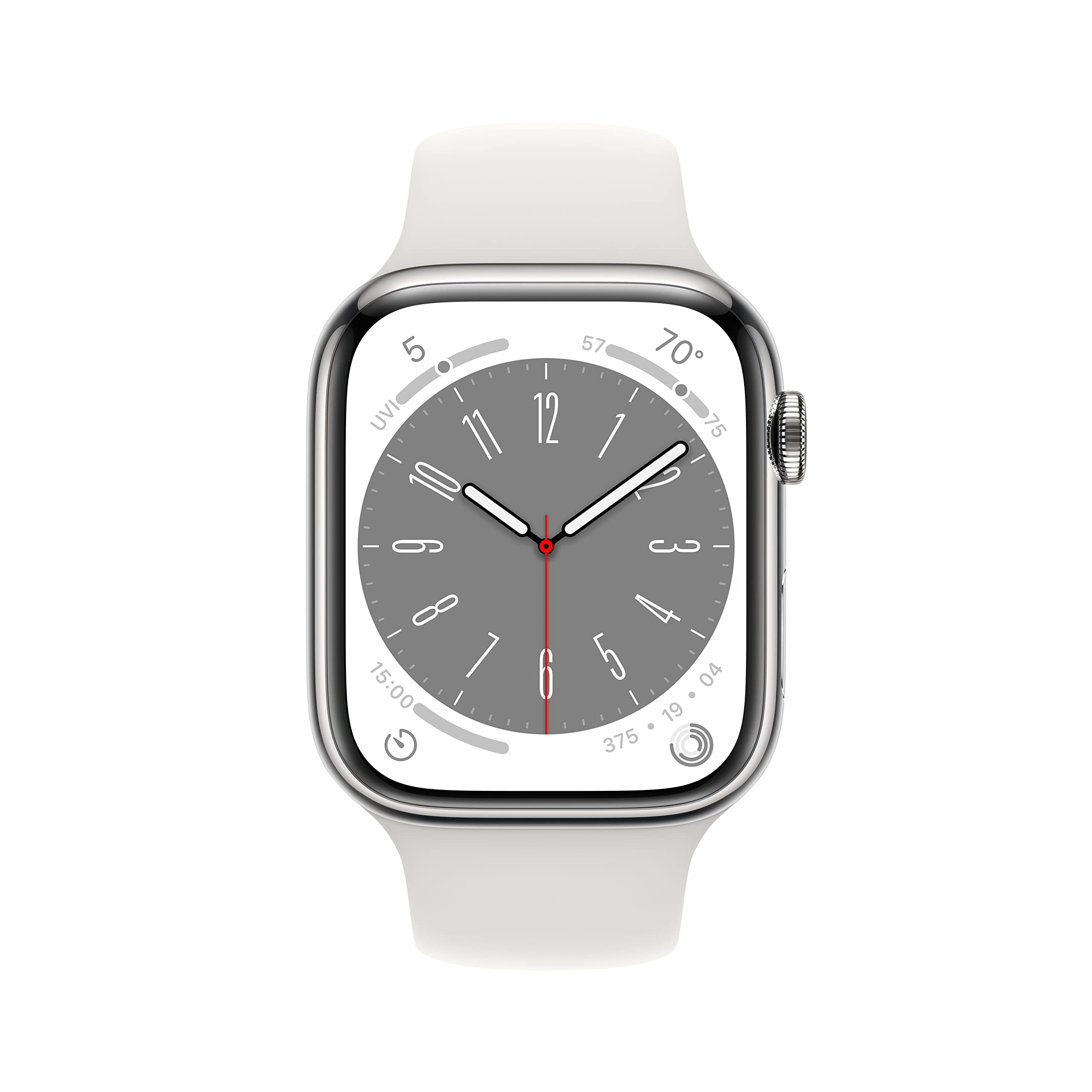 Apple Watch Series 8 [GPS + Cellular 41mm] Smart watch w/ (PRODUCT)RED Aluminum Case w/ (PRODUCT)RED Sport Band-M/L. Fitness Tracker, Blood Oxygen & ECG Apps, Always-On Retina Display, Water Resistant