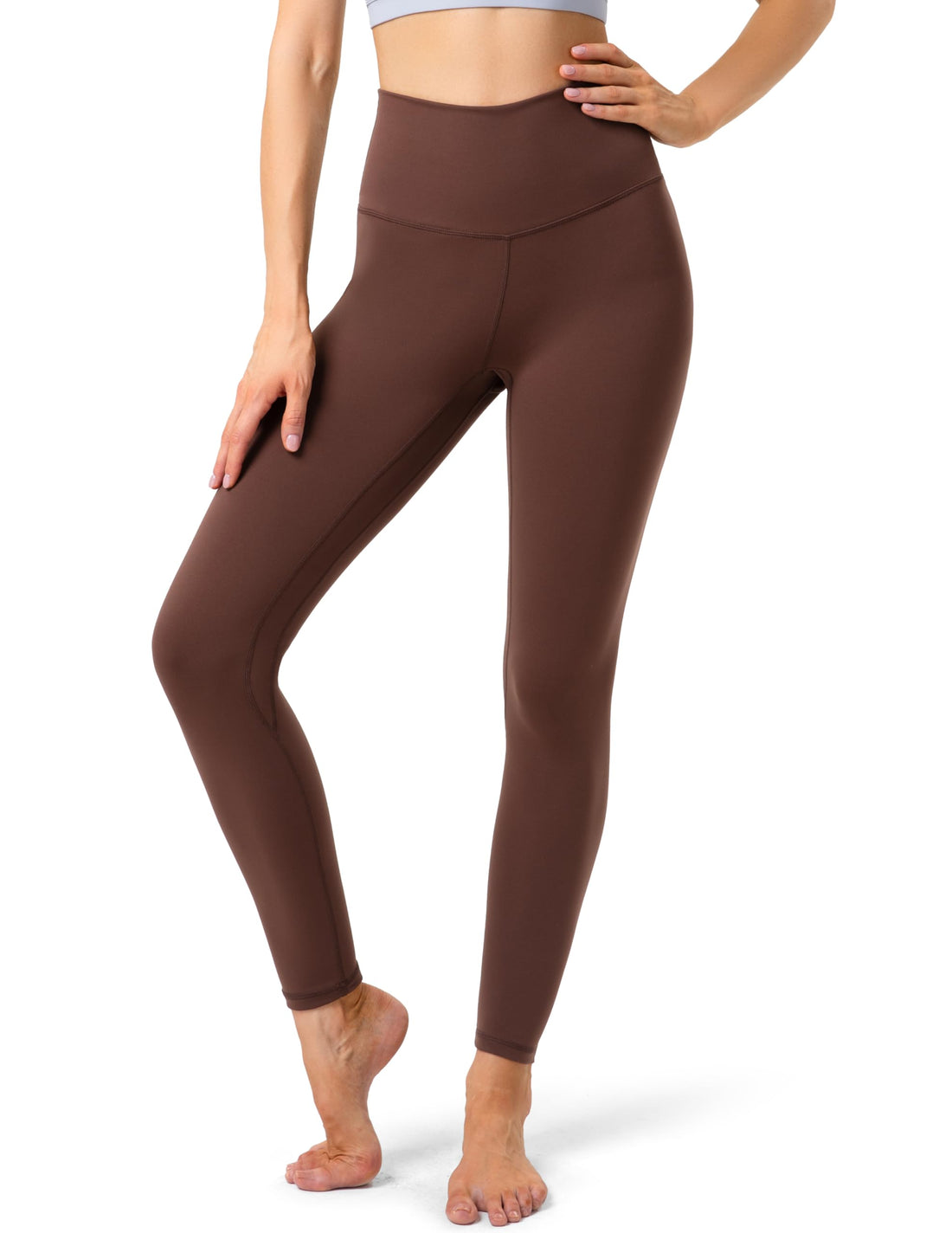 YUNOGA Women's Ultra Soft High Waisted Seamless Leggings Tummy Control Yoga Pants
