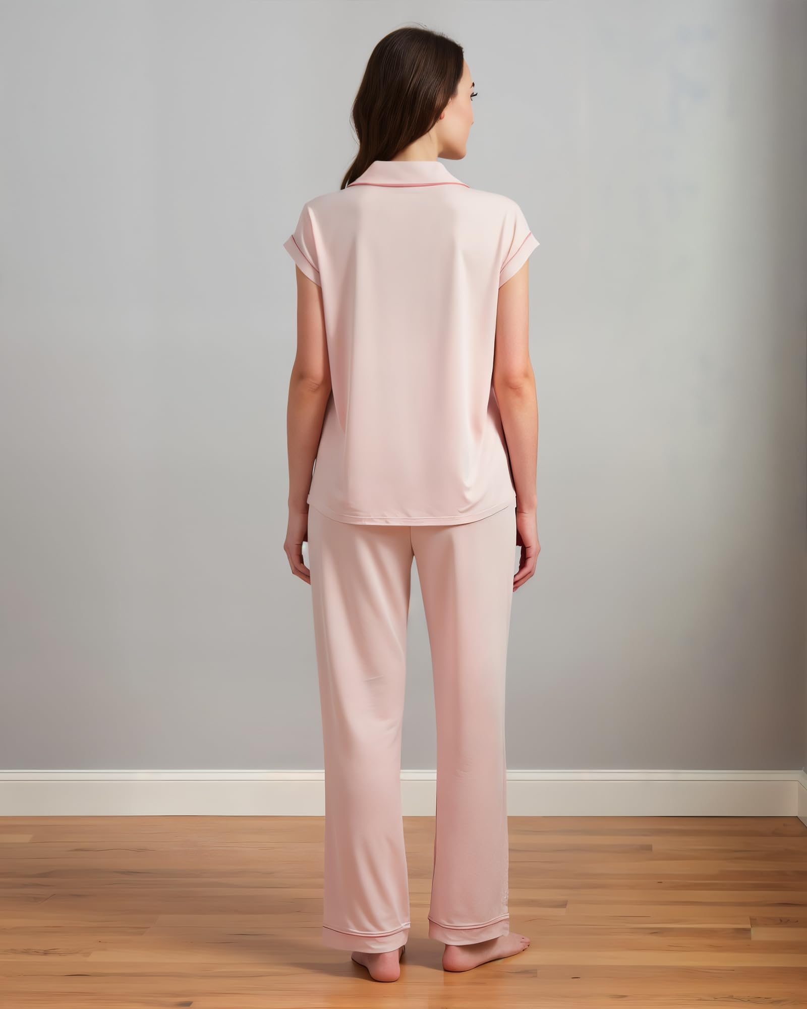BORN Pajamas for Women Set Button Down
