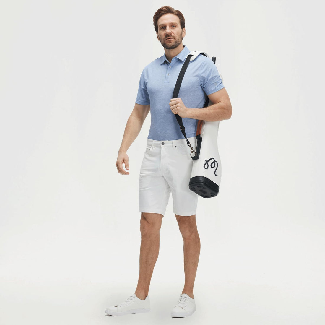 M MAELREG Men‘s Golf Shirts Short Sleeve Ultra-Light Soft Performance Quick Dry Athletic with UPF 30+ Polo Shirts for Men