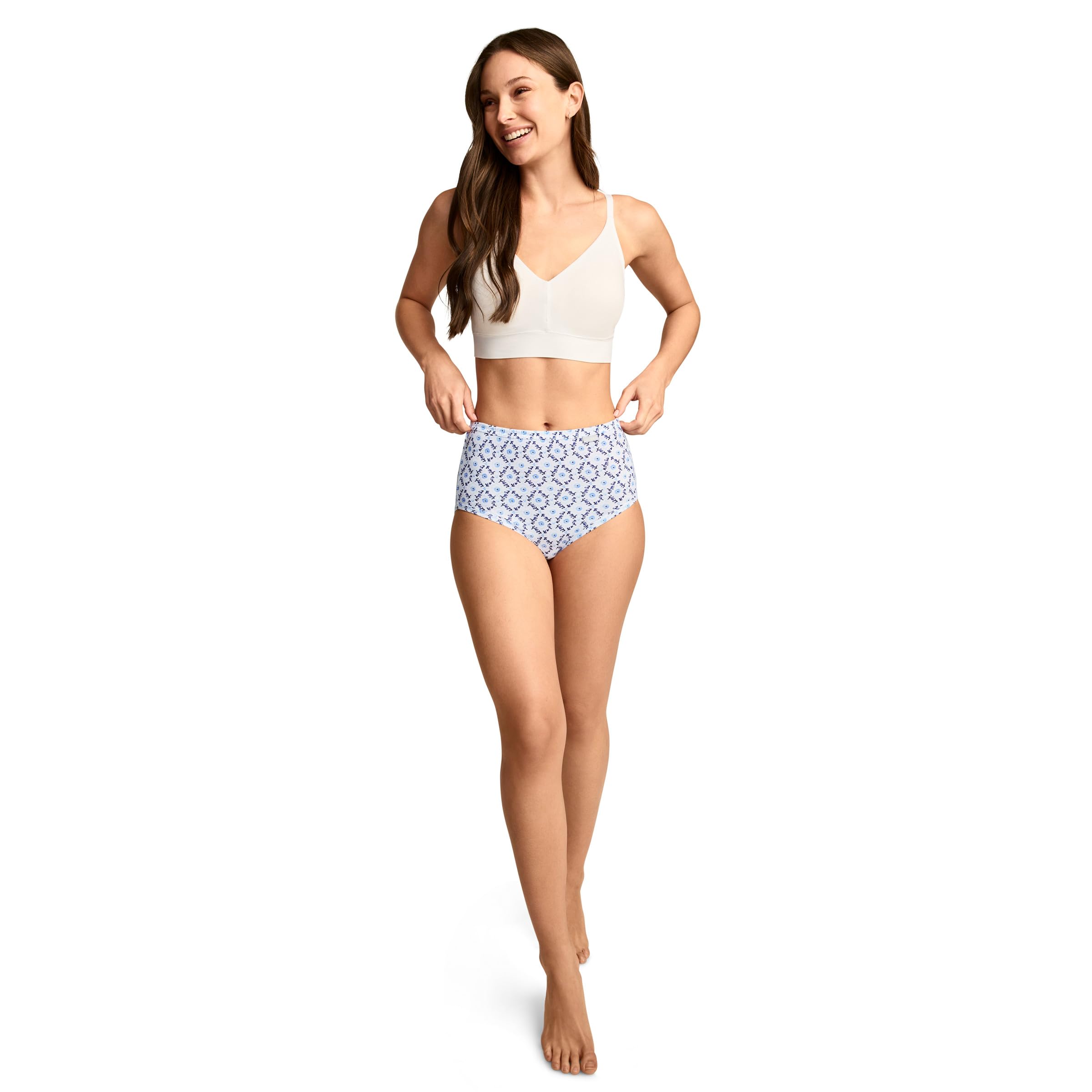 Jockey Women's Underwear 100% Cotton Elance Brief - 6 Pack